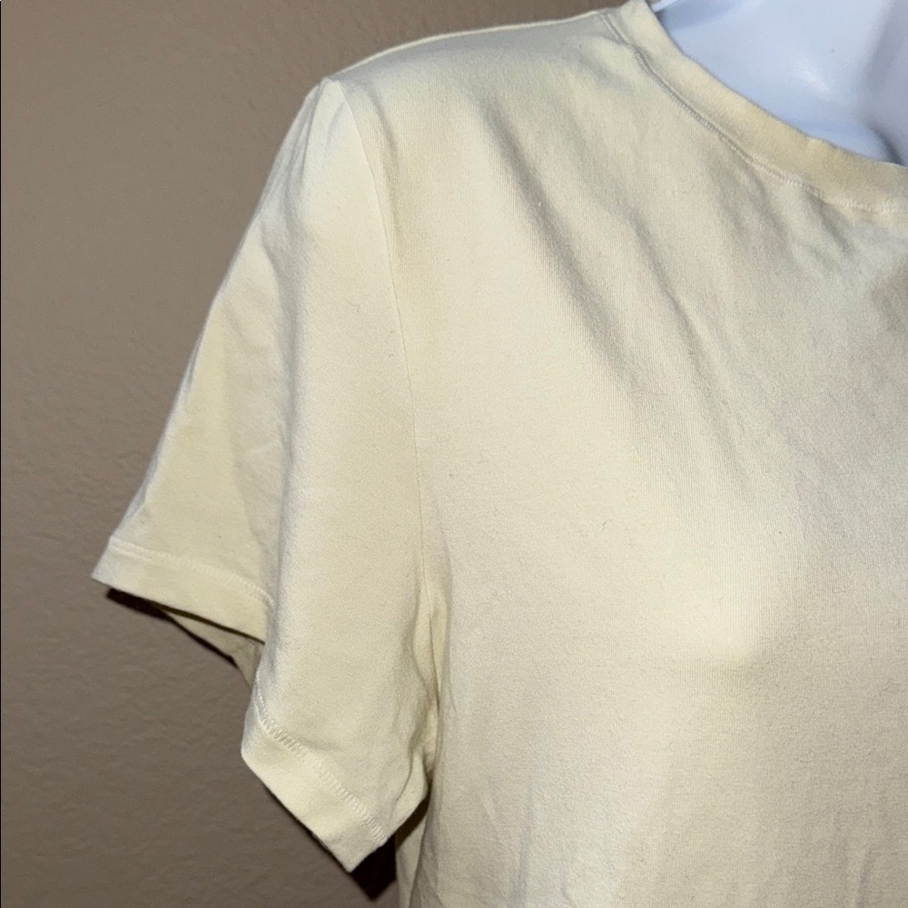 SKIMS Bone Short Sleeve Cotton Jersey Tee Women’s Size XL - Picture 3 of 7